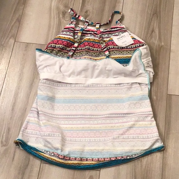 New Liz Claiborne Tankini Swim Top - 22W - Picture 5 of 8